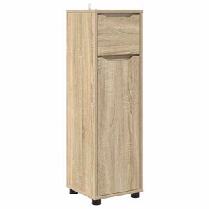 vidaXL Vannitoa kapp sahtliga Sonoma tamm 30,5 x 30 x 101 cm Tehispuit