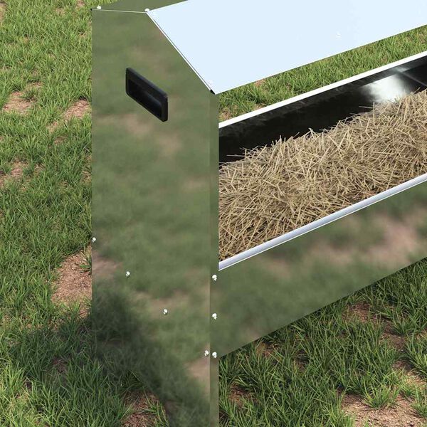 vidaXL Loomade S&ouml;&ouml;mingulihv H&otilde;bedane 79 x 35 x 62 cm Tsinkteras