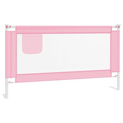 vidaXL voodipiire väikelapse voodile, roosa, 150 x 25 cm, kangas