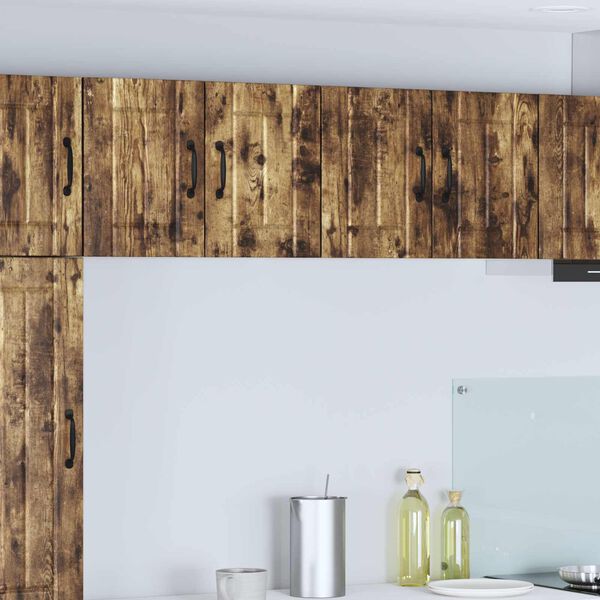 vidaXL K&ouml;&ouml;giseina kapid uksega 2 pcs Suitsetatud tamm 60 x 31 x 40 cm