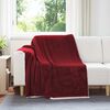 vidaXL Pleedi pleed Bordeaux punane 150 x 200 cm Fliis