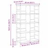 vidaXL Raamatukapp Hall Sonoma 82 x 32 x 144,5 cm Tehispuit