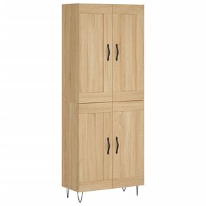 vidaXL k&otilde;rge kapp, Sonoma tamm, 69,5 x 34 x 180 cm, tehispuit
