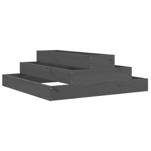 vidaXL taimekast, hall, 80 x 80 x 27 cm, m&auml;nnipuit