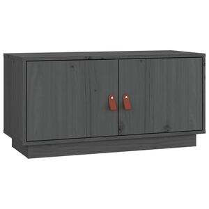 vidaXL telerikapp, hall, 80 x 34 x 40 cm, m&auml;nnipuit