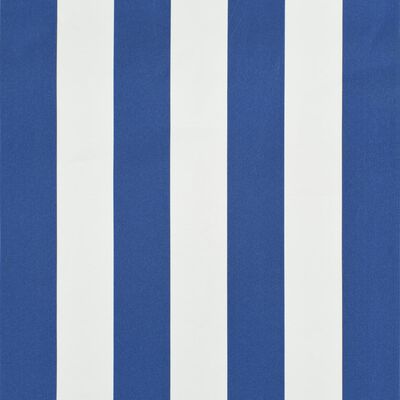 vidaXL bistroo varikatus, 350 x 120 cm, sinine ja valge