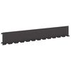 vidaXL Murupiire 10 tk 102 x 15 x 4 cm Teras Must