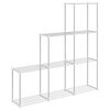 vidaXL Toruriiul ladustamisega Valge 129 x 27 x 132 cm Alumiinium