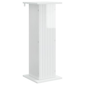 vidaXL Taimede alus K&otilde;rgl&auml;ikega valge 30,5 x 30 x 80,5 cm Tehispuit