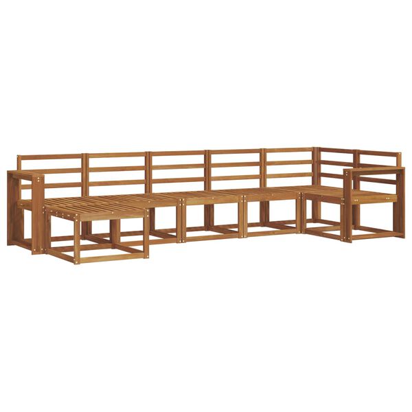 vidaXL V&auml;li diivanikomplekt 7 pcs Neutraalne Tugev akatsiapuu