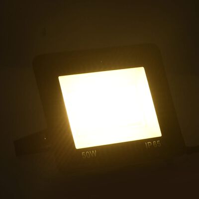 vidaXL LED prožektor, 50 W, soe valge