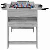 vidaXL Foosball laud Hall Sonoma 125 x 60,5 x 80 cm Tehispuit