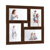 vidaXL kollaaž-pildiraam 4x pildile (13 x 18 cm), tumepruun MDF