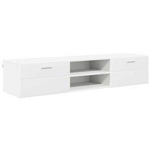 vidaXL Puidust kapp sahtliga Valge 150 x 39 x 30 cm Tehispuit