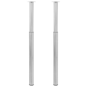 2 teleskoop-lauajalga, roostevaba teras, 710-1100 mm