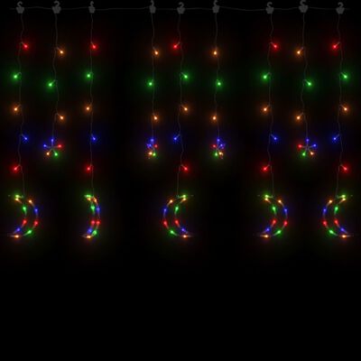 vidaXL haldjatuled tähed ja kuud, puldiga, 345 LEDi, värviline