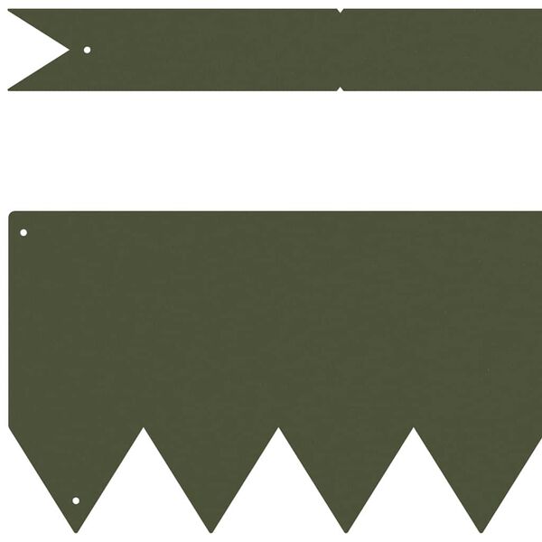 vidaXL Murupiire 50 pcs Küpset roheline 100 x 0.05 x 20 cm