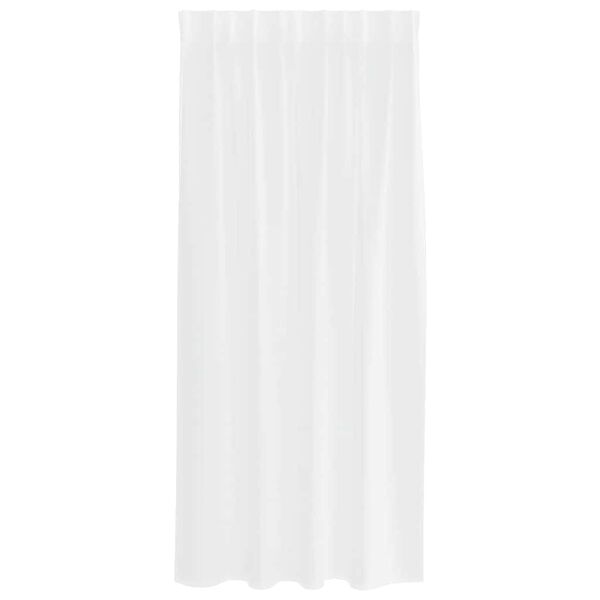 vidaXL Voile Kardin kardinatega 2 pcs Valge 175 x 140 cm Pol&uuml;ester