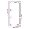 vidaXL seinapeegel LED-tuledega, 30x60 cm, klaas, ristk&uuml;lik