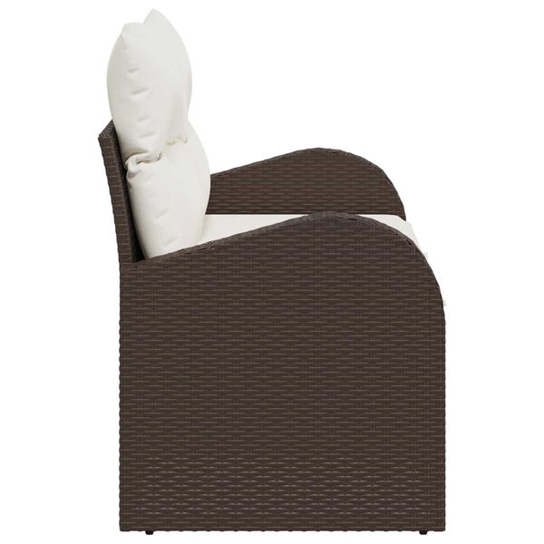 vidaXL Aia diivan Pruun 124 x 62 x 69 cm polürotang