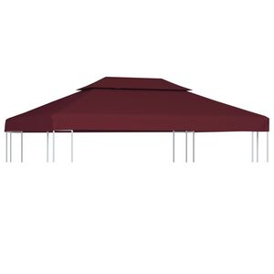 vidaXL kahekordne varjualuse katus 310 g/m&sup2; 4 x 3 m, bordoo