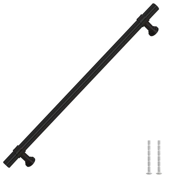 vidaXL kapi k&auml;epidemed 5 tk, must, 224 mm, roostevaba teras