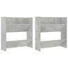 vidaXL seina kingakapid 2 tk, betoonhall, 60x18x60 cm, puitlaastplaat