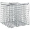 vidaXL Gabioni t&otilde;stetud voodi 2 tk 100 x 100 x 100 cm Tsingitud teras