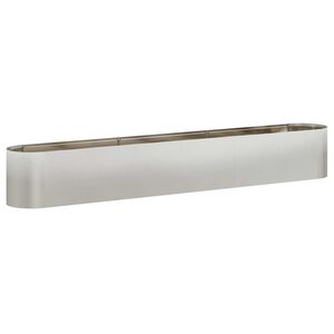 vidaXL T&otilde;stetud Aiapeenar Roostevaba teras 280 x 40 x 40 cm