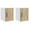 vidaXL Seinekapp PORTO 2 pcs Sonoma tamm 30 x 31 x 40 cm Tehispuit