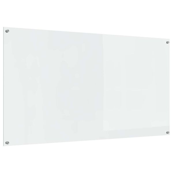 vidaXL Kögi Splashback Läbipaistev 110 x 60 x 0,6 cm karastatud klaas