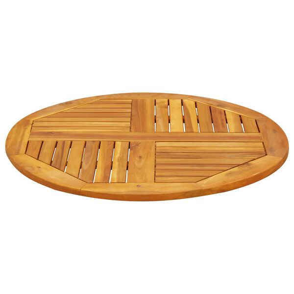 vidaXL lauaplaat, Ø80x2,2 cm, ümmargune, akaatsiapuit