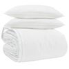 vidaXL Teki komplekt padjaga 3 pcs Valge Down Feather