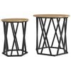 vidaXL Kohvilaud 2 pcs K&auml;sit&ouml;&ouml;puu 50 x 50 x 50 cm