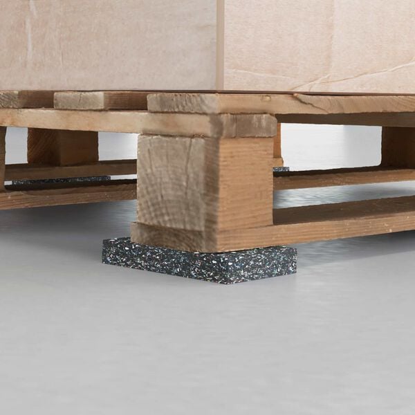 vidaXL Kummikool Must Kumm