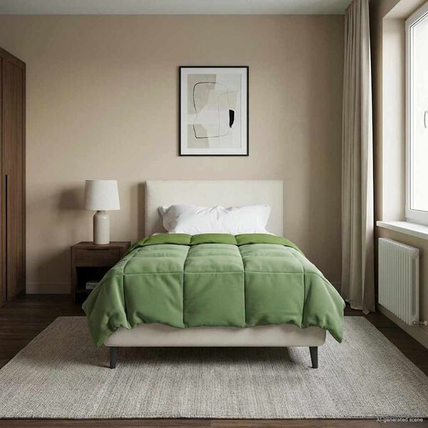 vidaXL Suvised teki Rapistatud Roheline 155 x 200 cm Mikrokiud