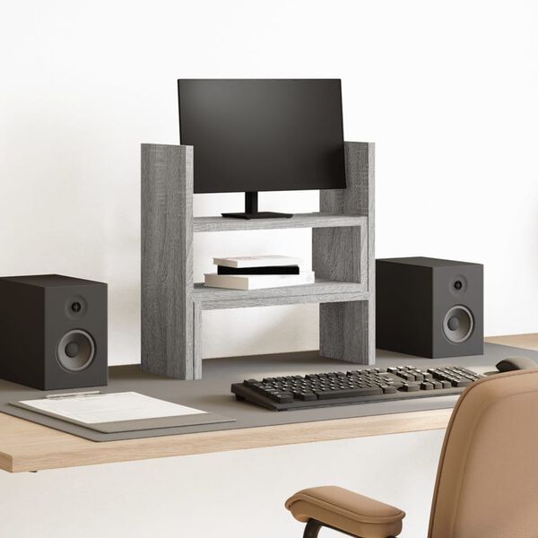 vidaXL kirjutuslaua korrastaja, hall sonoma, 40x17x41 cm, tehispuit