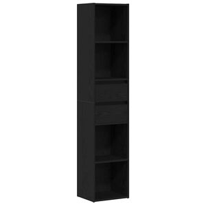 vidaXL Raamaturiiul Must tamm 36 x 30 x 171 cm Tehispuit