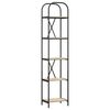 vidaXL Raamatukapp 5 tasandit 40 x 30 x 183 cm Tehispuit Sonoma tamm