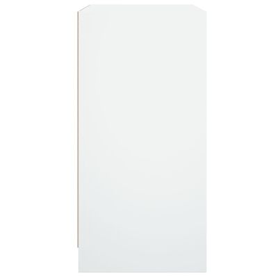 vidaXL klaasustega külgkapp, valge, 68 x 37 x 75,5 cm