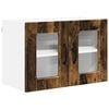 vidaXL Seinaklaasikapp PORTO Suitsetatud tamm 60 x 31 x 40 cm