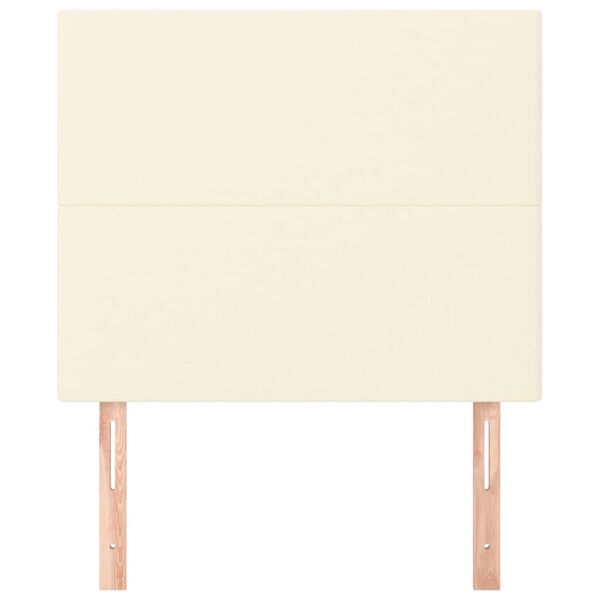 vidaXL peatsikate kreemjasvalge 90 x 5 x 118/128 cm kunstnahast