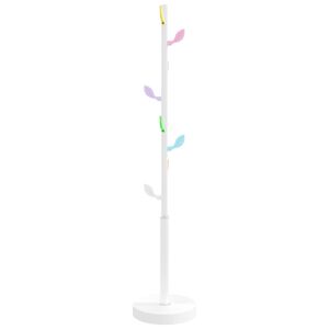vidaXL riidenagi, valge, 172 cm, pulberv&auml;rvitud raud