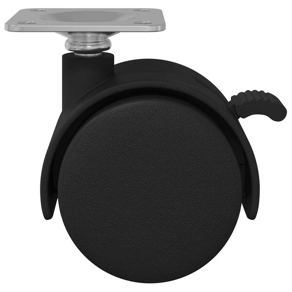 vidaXL Rattake 12 pcs Must 39,5 x 39,5 x 37,8 mm Raud ja pol&uuml;prop&uuml;leen