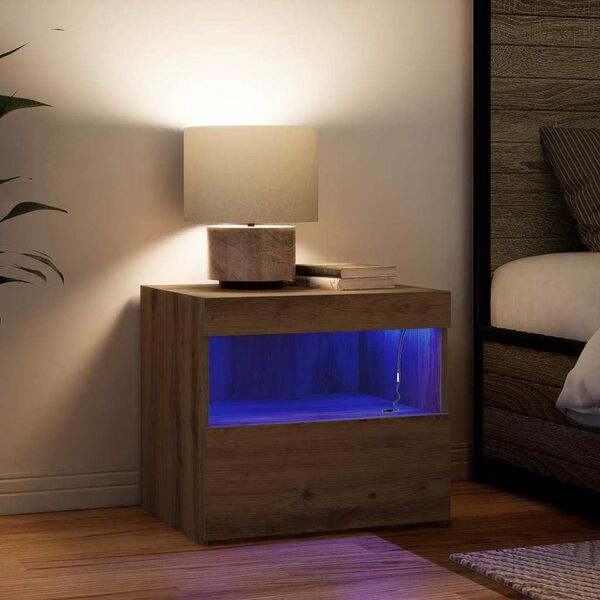 vidaXL &Ouml;&ouml;lambi kapp sahtliga K&auml;sit&ouml;&ouml;puu 50 x 40 x 45 cm Tehispuit