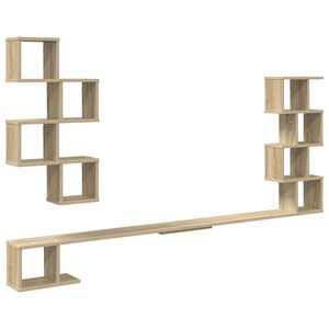 vidaXL Seinale paigaldatav teleririiul Sonoma tamm 180 x 15 x 94 cm