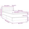 vidaXL Box Vedruvoodi madratsiga Roosa 100x220 cm samet