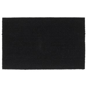 vidaXL uksematt, must, 50x80 cm, flokeeritud kookoskiud