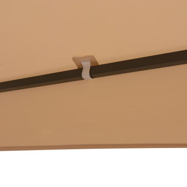 vidaXL kuusnurkne peotelk/paviljontelk, 323 x 265 cm, beež