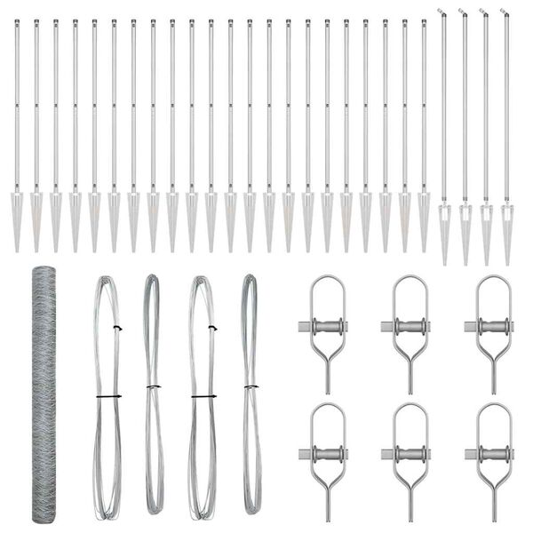 vidaXL Aiapost H&otilde;bedane 50 x 1,6 m (50 mm silmus) Teras